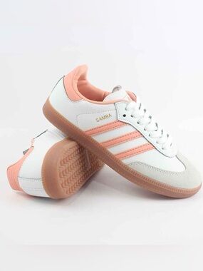 Adidas [JH5687] WOMENS ADIDAS SAMBA OG sz 8  Cloud white / Clear orange